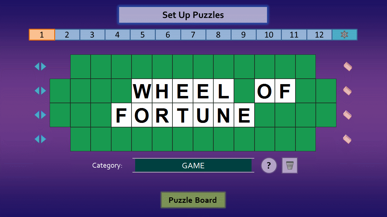 fortune - Wheel of Fortune for PowerPoint - Games by Tim - Game PuzzleShifting