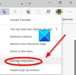 Edge browser beheer extensies