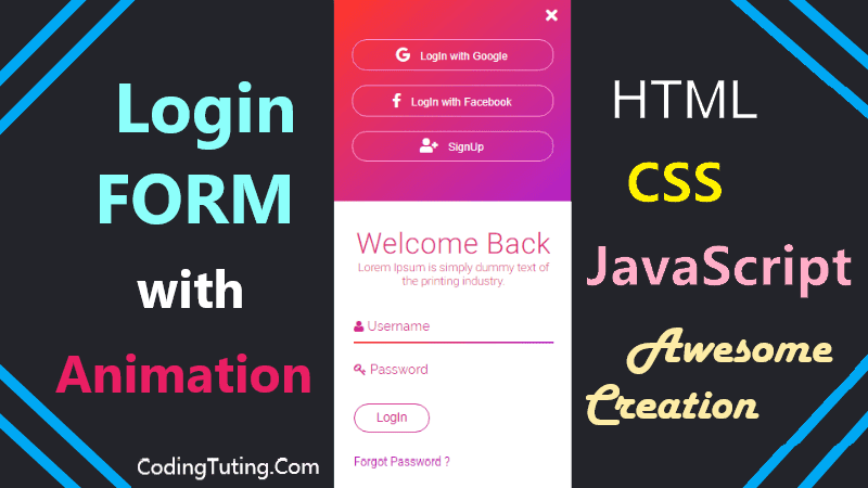 How to Create Facebook Login Page in HTML and CSS