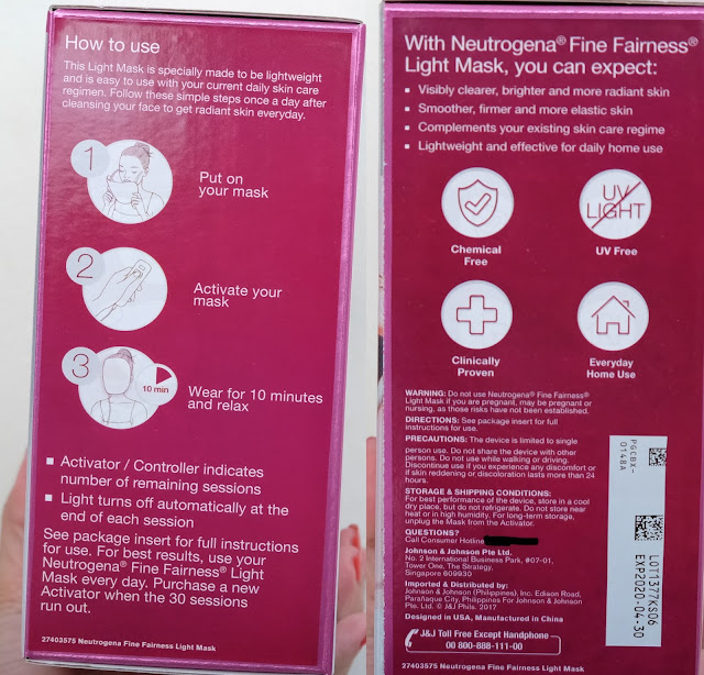 Neutrogena Fine Fairness Light Mask Review a photo of Neutrogena Fine Fairness Light Mask Review