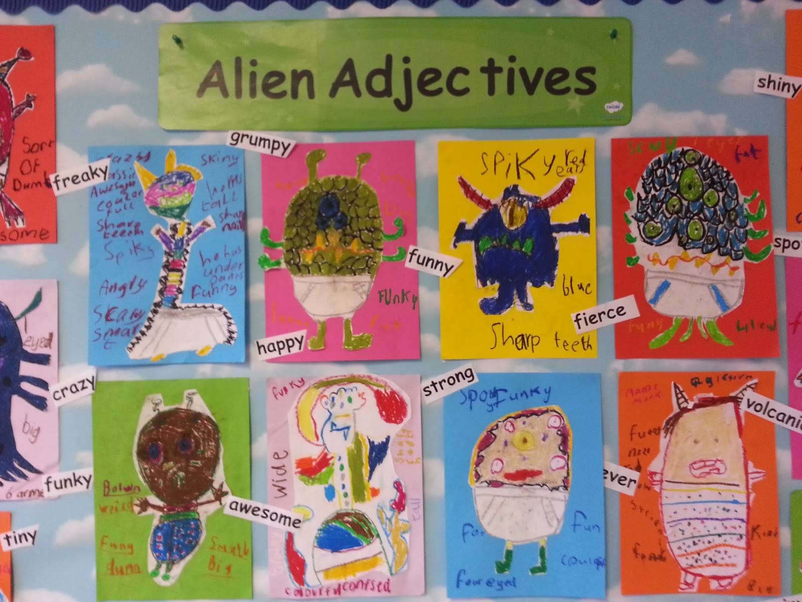 Alien Adjective Worksheet Answer Key