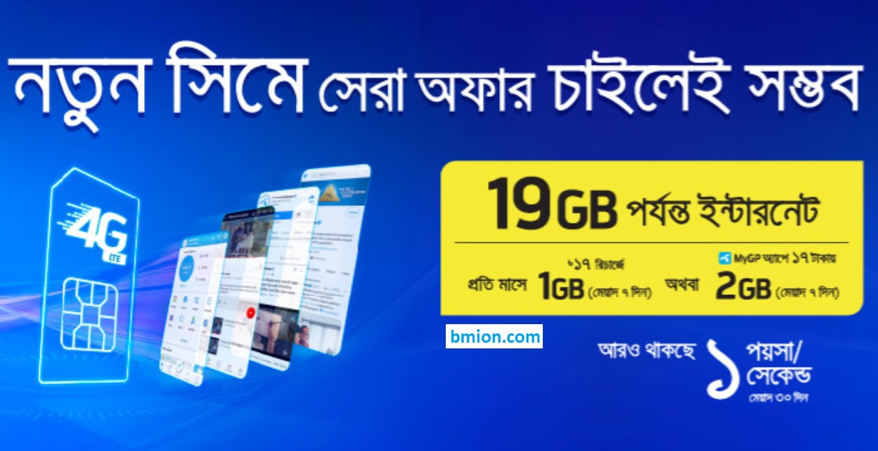 Grameenphone Gp New Sim Offer 2021 1gb Free 1gb 17tk