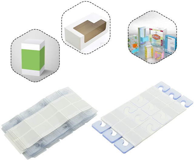 Plastic hang tab dùng để treo sản phẩm nhẹ lên giá treo hàng
