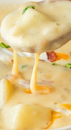 This creamy Loaded Baked Potato Soup recipe is ready in less than 30 minutes!