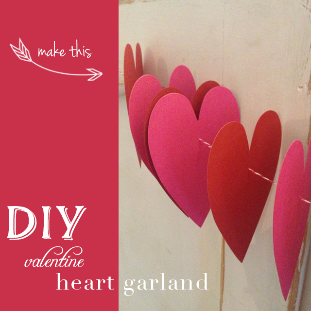 {DIY} Valentine's Day Heart Garland Tutorial - Oh Lovely Day