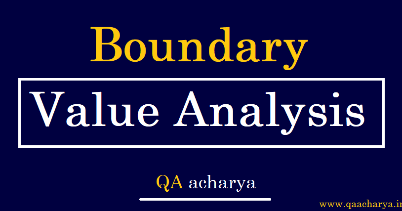 Boundary Value Analysis in Software Testing with Example