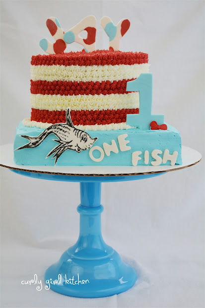 curly girl kitchen dr. seuss cake