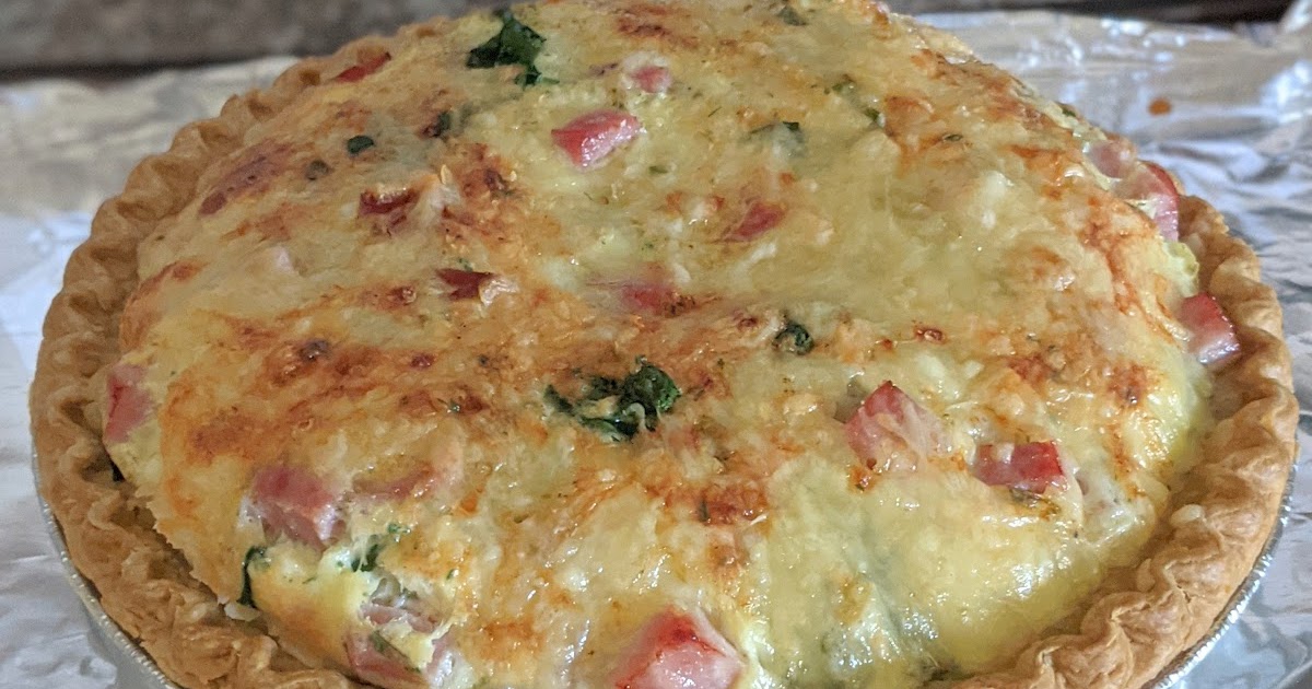 His, Hers and Ours DIY: HAM, SWISS, SPINACH QUICHE