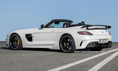 Rendering Mercedes SLS AMG Roadster by Theophilus Chin 2