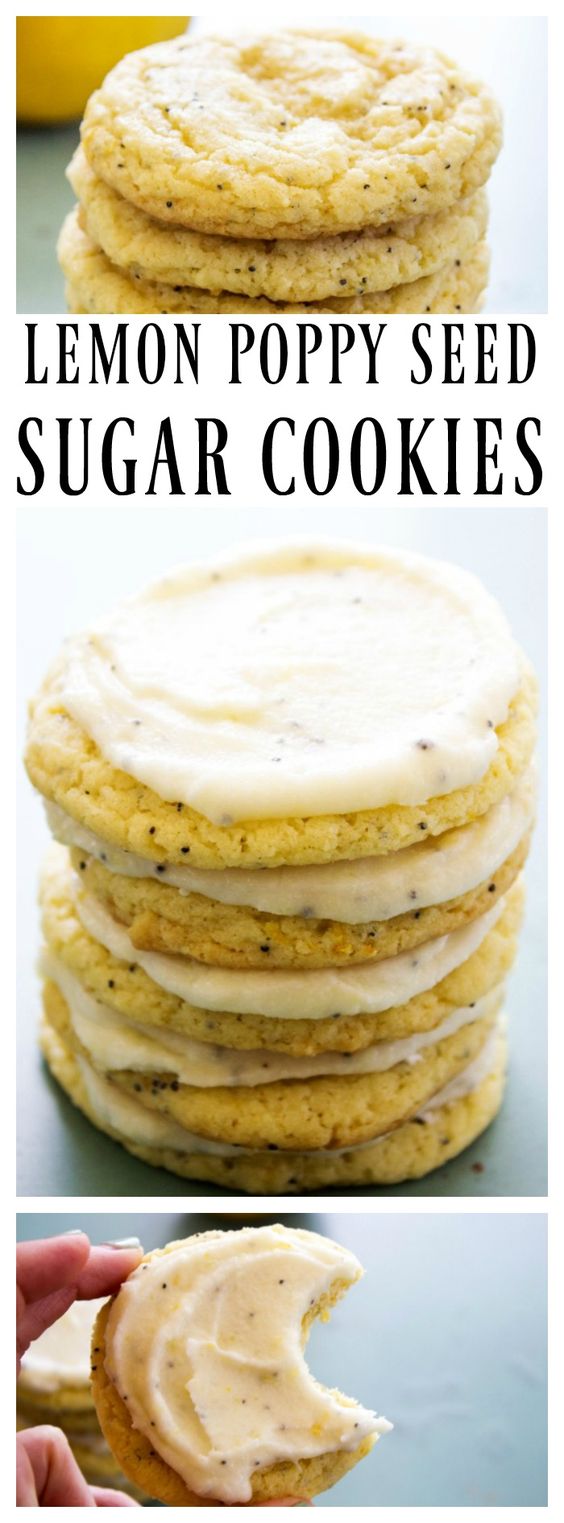 Lemon Poppy Seed Sugar Cookies Recipe Girls Dishes