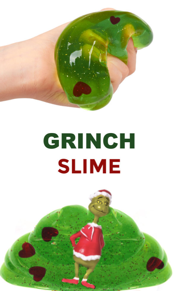 Bring a cherished Christmas movie to life with this easy to make Grinch slime for kids. #grinch #grinchactivitiesforkids #grinchcrafts #grinchslime #grinchslimerecipe #grinchslimekids #grinchslimediy #christmasslime #holidayslime #slimerecipe #slime #growingajeweledrose #activitiesforkids