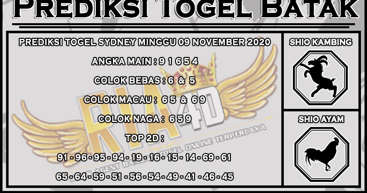 PREDIKSI SYDNEY MINGGU 09 AGUSTUS 2020 PREDIKSI TOGEL