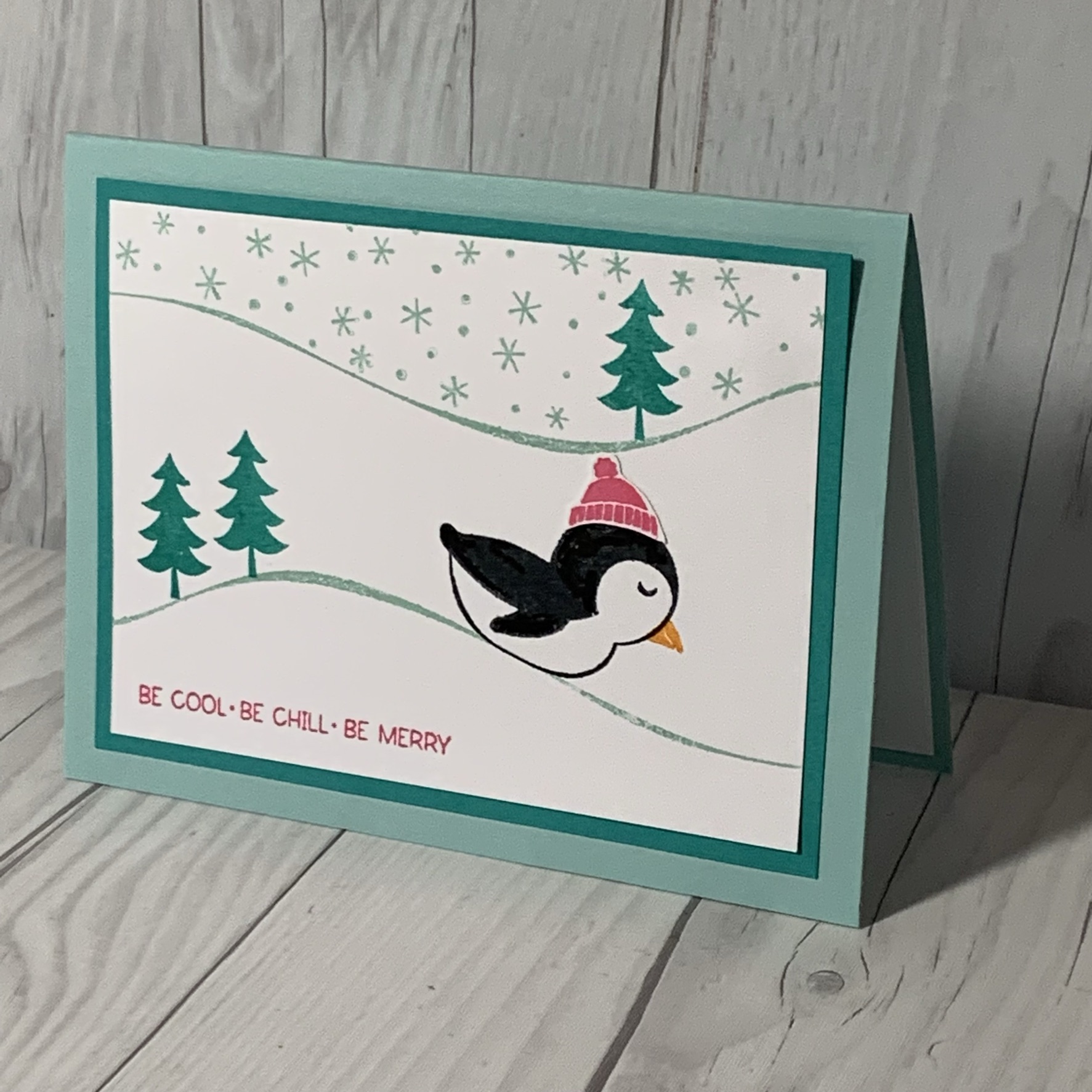 Playful Penguin fun using Stampin' Up! Penguin Place Stamp Set