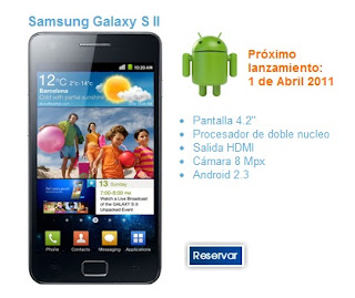 venta del Samsung Galaxy S2