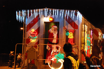 Santa waving goodbye