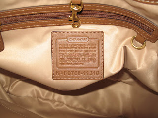 U&#39;s Bargain Shoppe Corner: AUTHENTIC COACH CREED AND SERIAL NUMBER