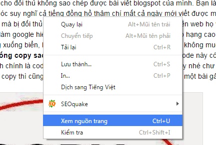 Copy nội dung trên trang website không cho copy Copy nội dung trên trang website không cho copy