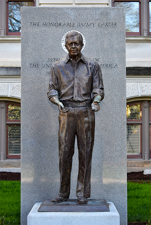 Jimmy Carter Statue at Georgia Capitol Building | Photo by Travis Swann Taylor