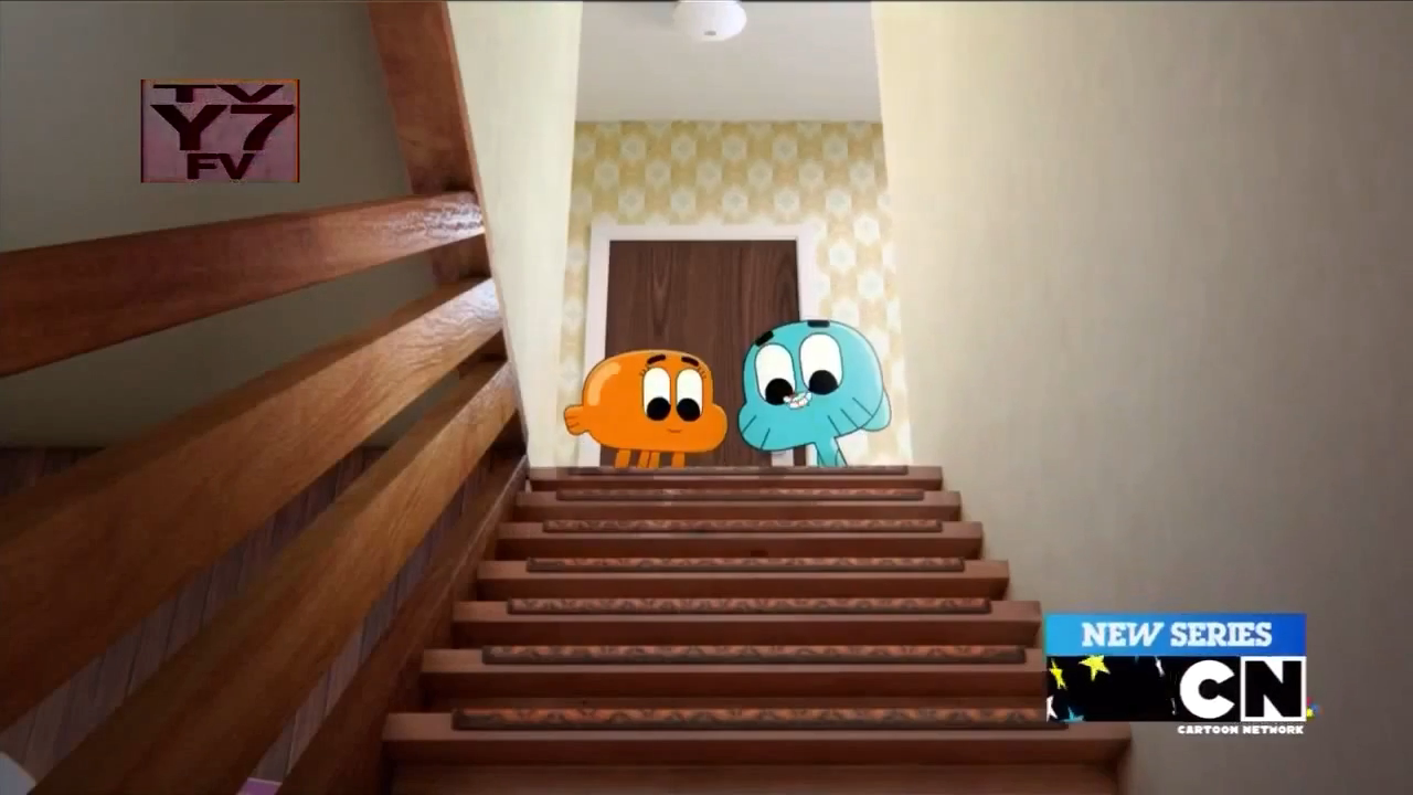 Shirtless Drawn Cartoon Boys: Shirtless Gumball Watterson in The