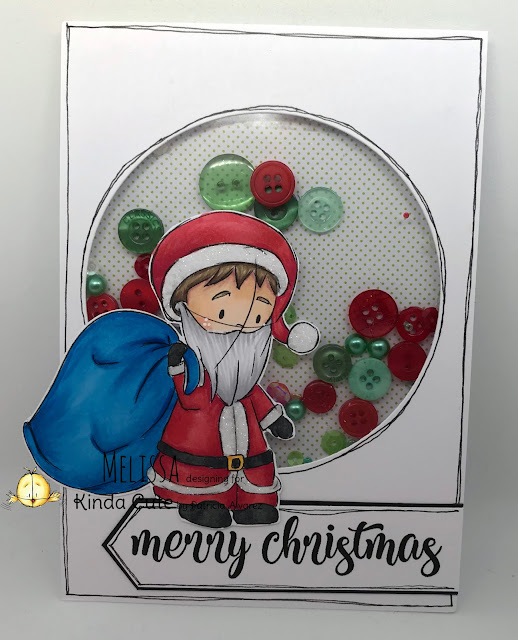 Christmas card using Santa Claus Sketch