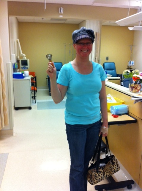 chemo last done bell ringing treatment cancer finally breast face