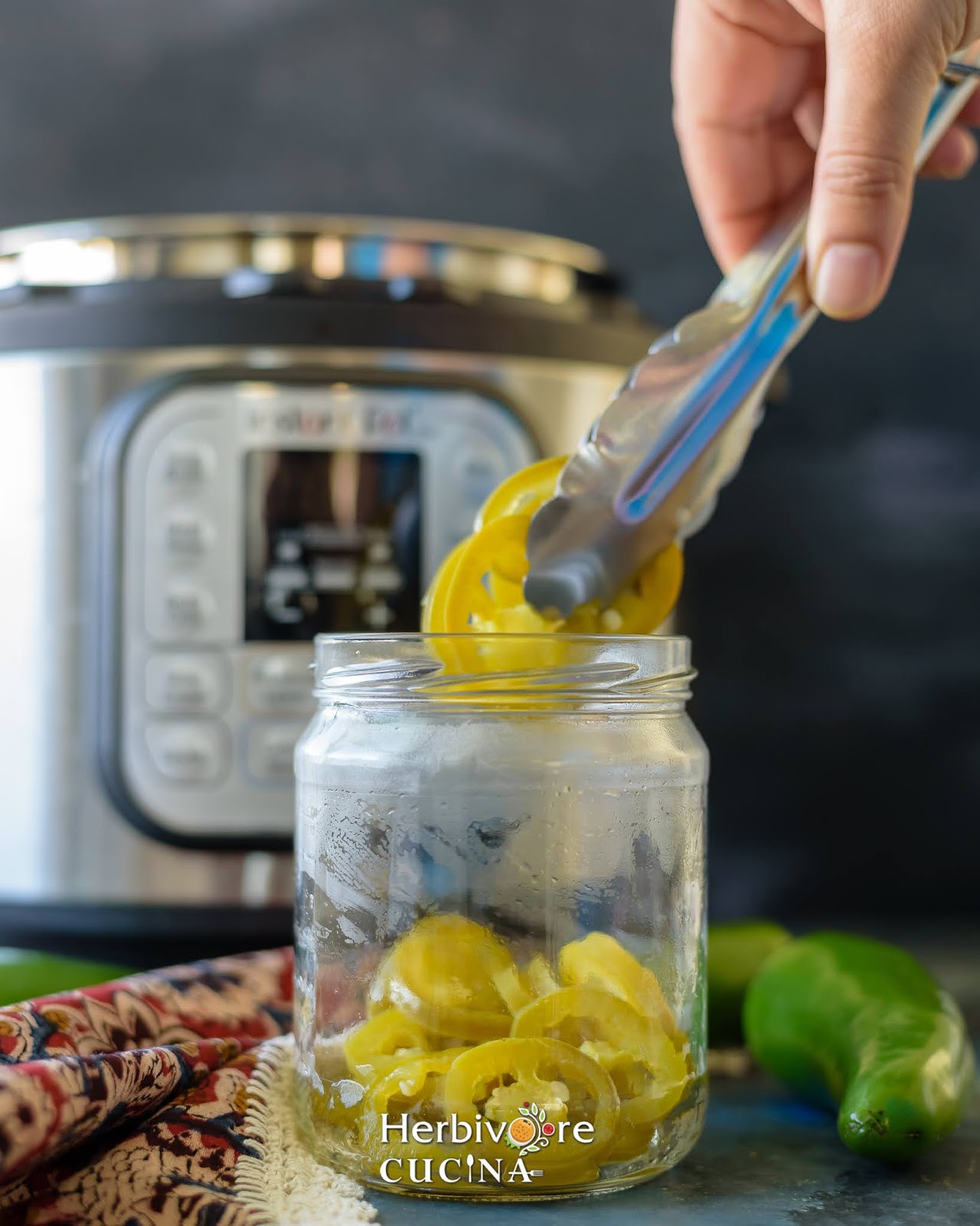 Herbivore Cucina Instant Pot Pickled Jalapeños