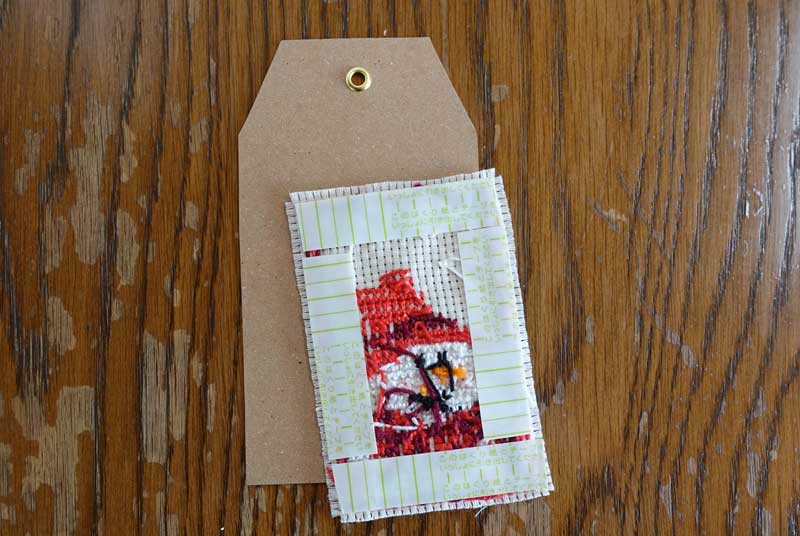 How to finish a cross stitch gift tags Free cross stitch pattern