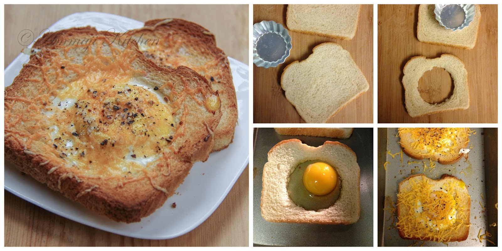 Egg in the Hole Indian Food Recipes Ammaji Kitchen