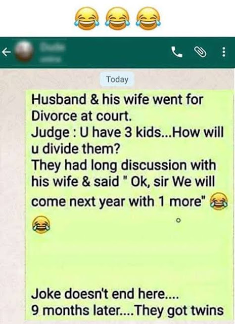 Whatsapp Funny Jokes | Husband Wife Divorce Jokes