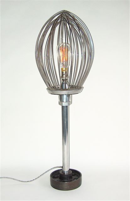 INDUSTRIAL WHISK TABLE LAMP