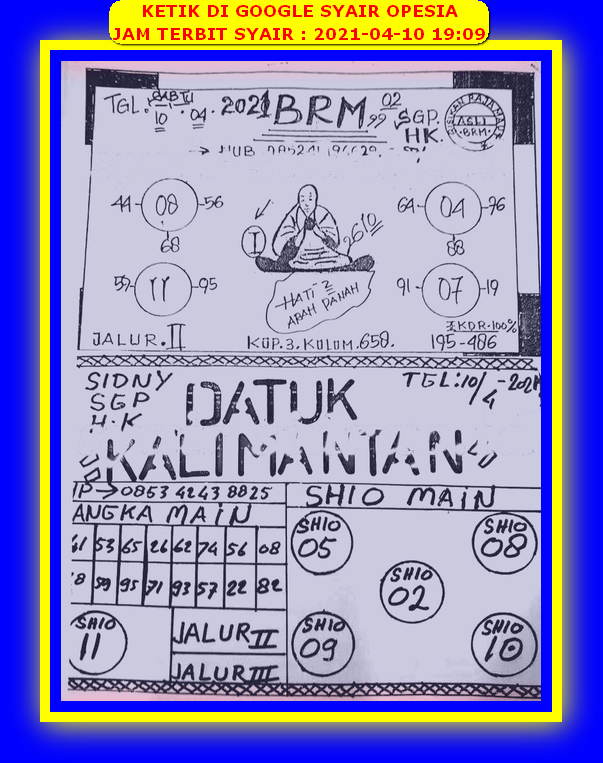 gambar togel hongkong