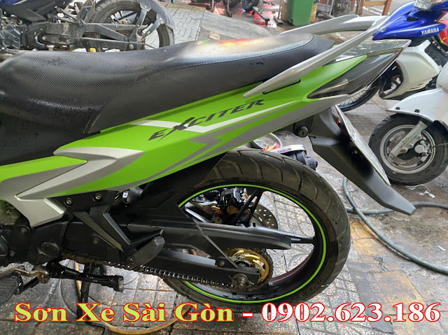 Mẫu sơn xe máy Exciter 135 phối màu cực đẹp