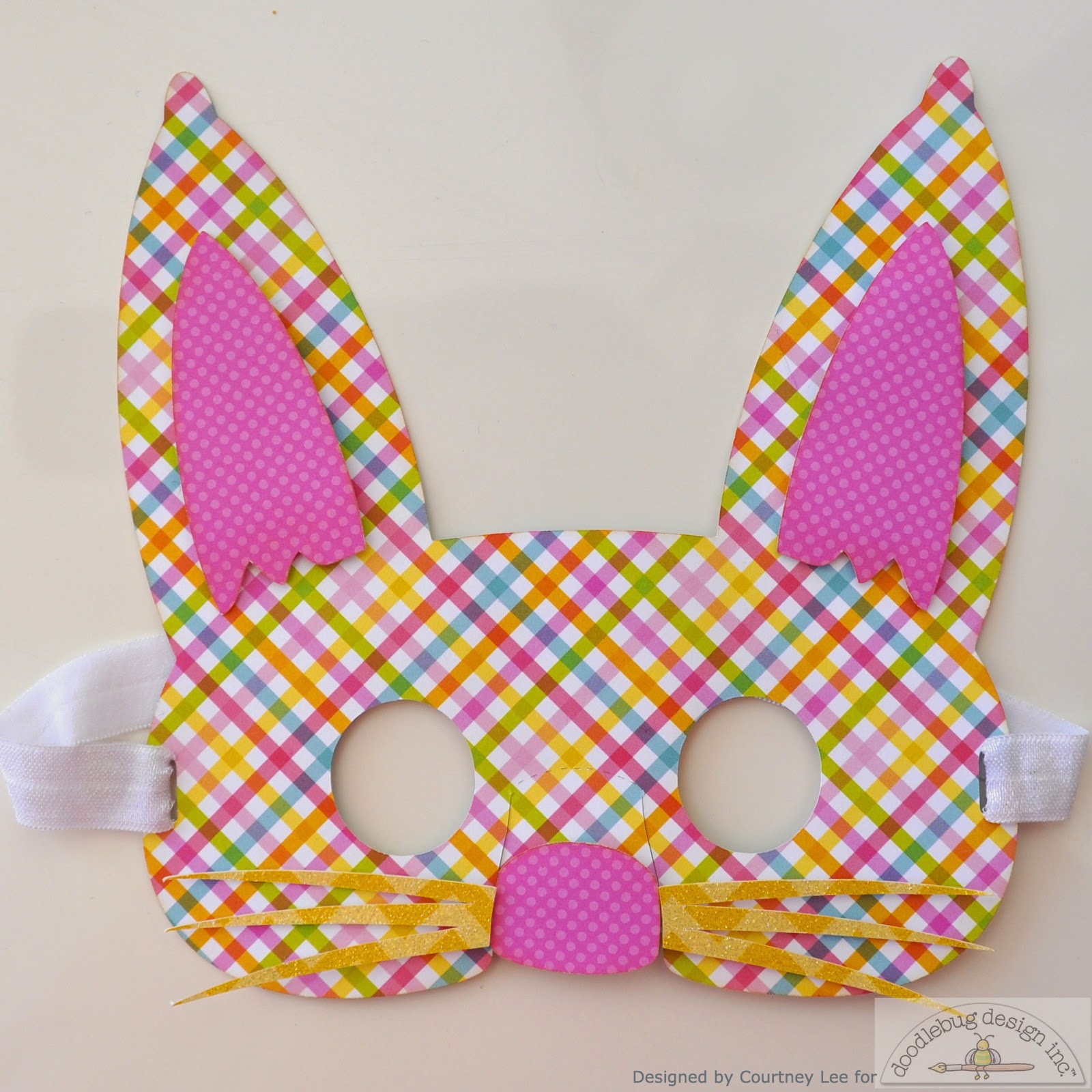 Doodlebug Design Inc Blog Springtime Collection Bunny Mask Kids Craft