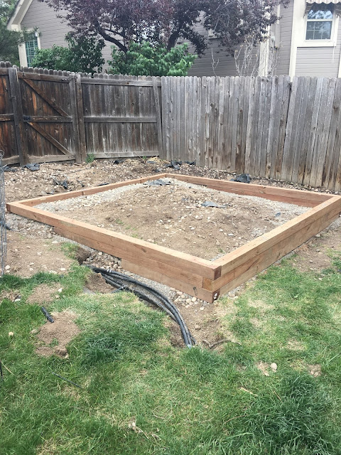 Foundation for lawn shed