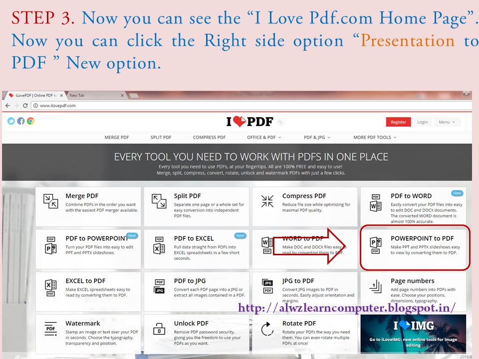 How to Convert Powerpoint to pdf without using any software - alwzlearn