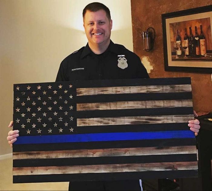 Custom Wooden Flags True Patriot Flag Company discusses the “Thin Blue