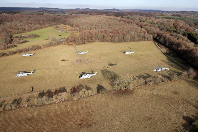 SNAFU! UK's Commando Helicopter Force practicing vertical assaults...