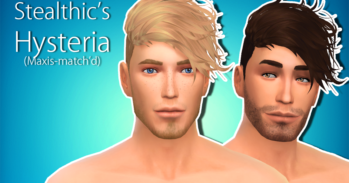 My Sims 4 Blog Stealthic Hysteria Hair Retexture For Males By Ynouva