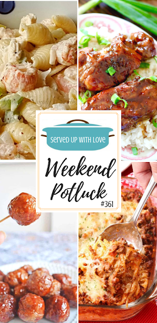 Out of this World Baked Spaghetti, Crock Pot Grape Jelly Meatballs, Cavanaugh's Noodles, Seafood Pasta Salad, Instant Pot Country Style Ribs, and so much more are featured recipes at Weekend Potluck.
