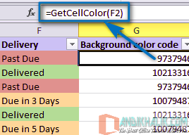 Cara menghitung dan menjumlahkan sel berdasarkan warna di Excel