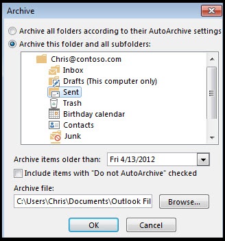 How to Archive Outlook Emails