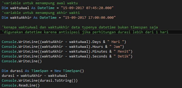J R Pradesa Blog S Menghitung Durasi Tanggal Jam Menit Detik Dengan Visual Basic Net