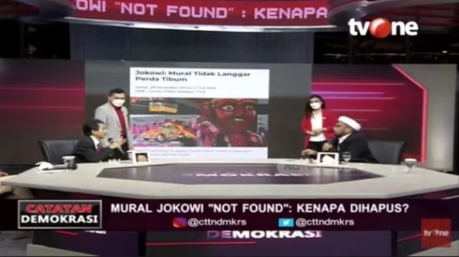 PANAS! Ngabalin Ngegas ke Roy Suryo & Said Didu Soal Mural Jokowi '404: Not Found'