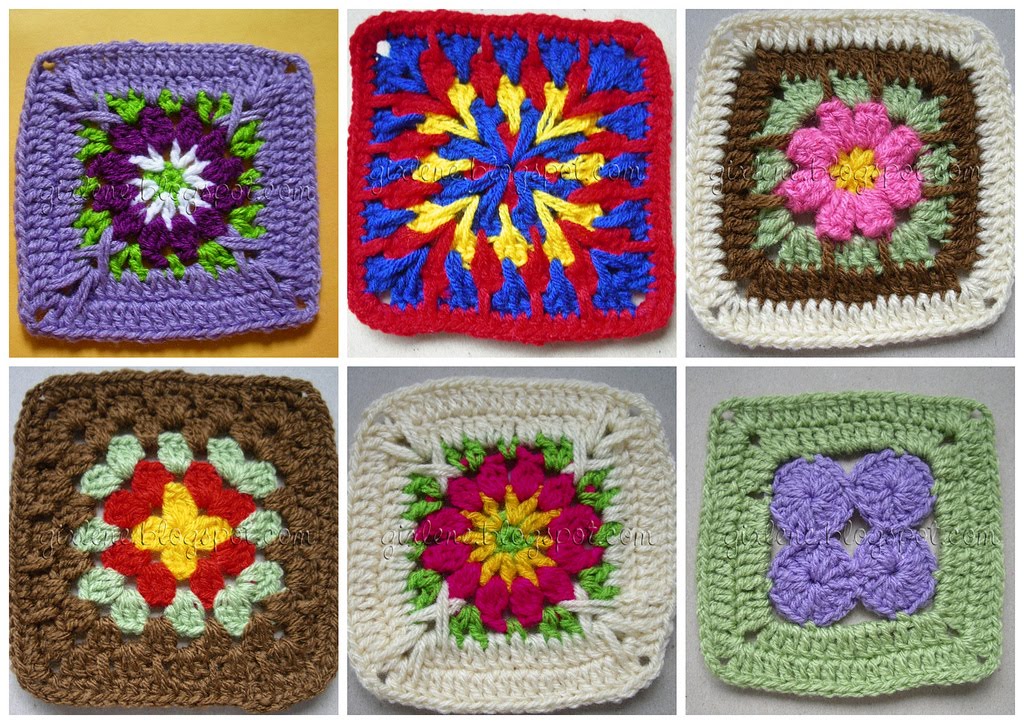 granny square patterns-Knitting Gallery