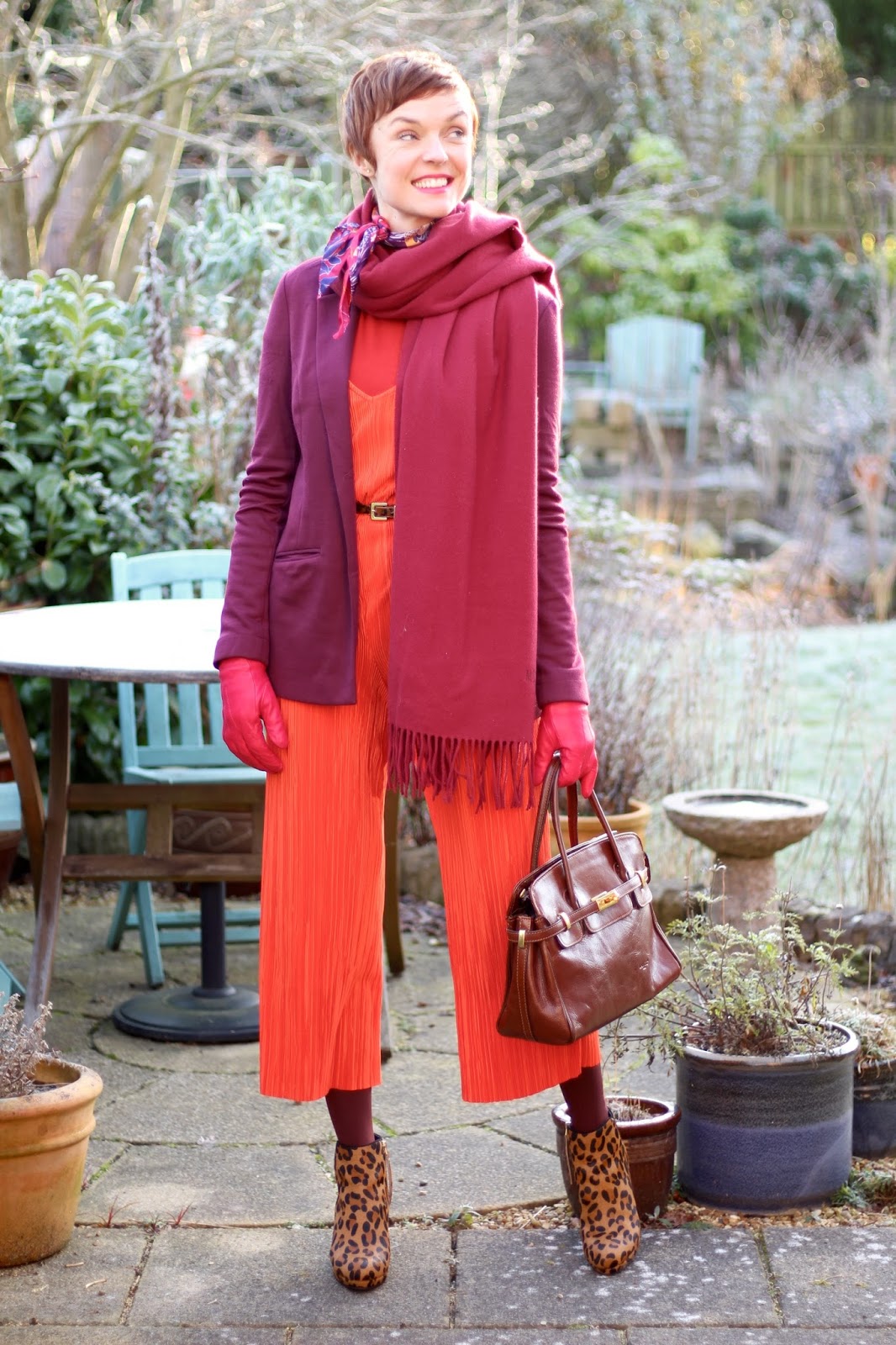 Fire & Ice | Layering warm tones, orange, red and pink | Fake Fabulous