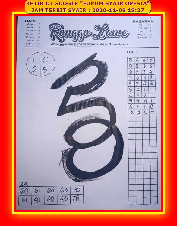 Syair Hk Senin 9 November 2020 Royal Syair Syair Hk Senin 9 November 2020 Royal Syair