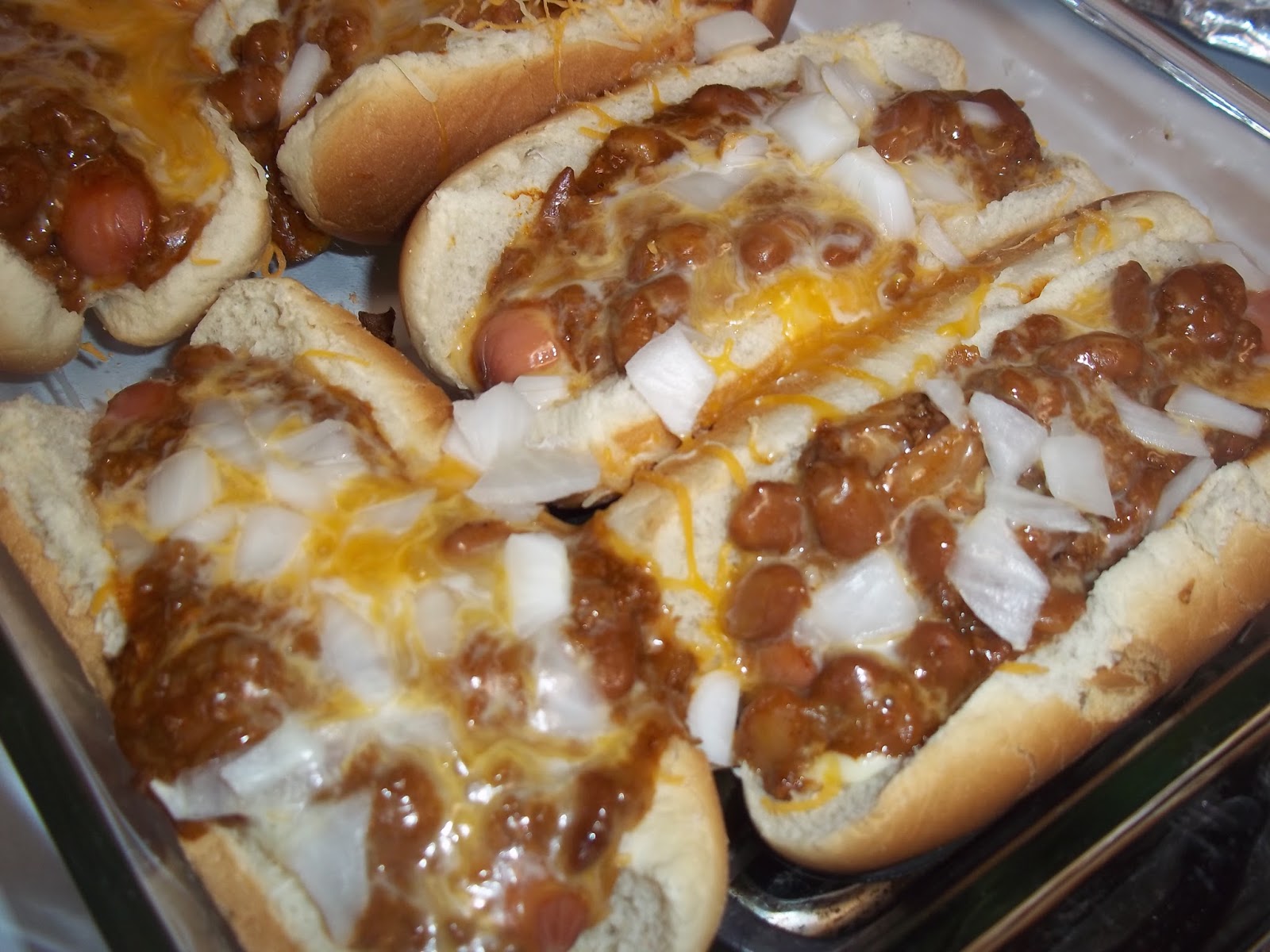 The Daily Smash Loaded Baked Chili Dogs