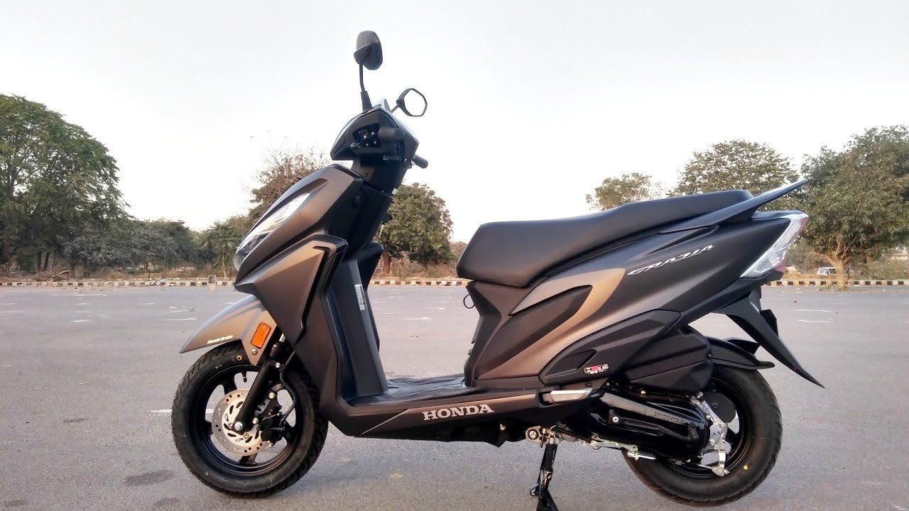 Road Price Honda Grazia Bs6 Grey Colour Grazia Scooty Activa