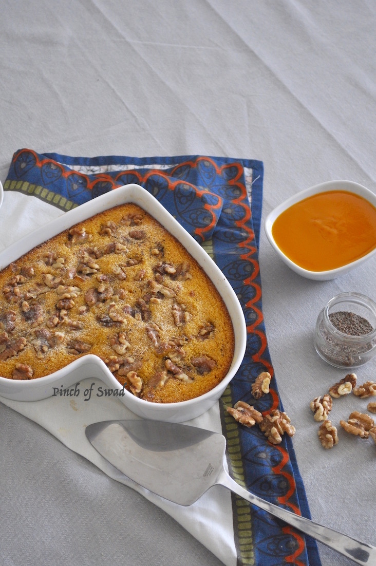 Pinch Of Swad taste that hits the spot! Mango Walnut Bread (Eggless)