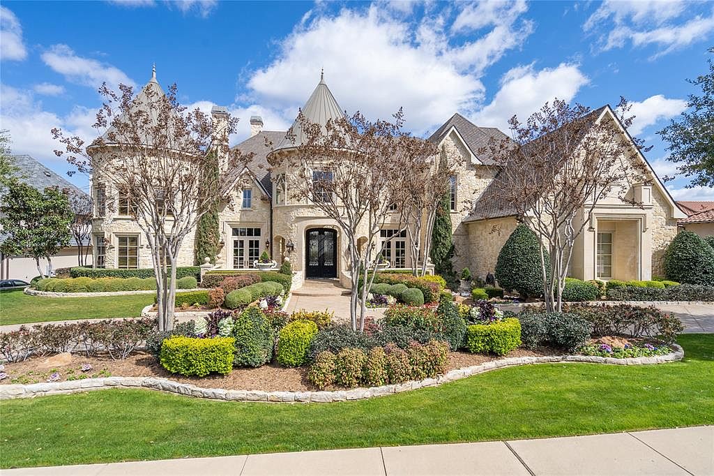 8,000 Square Foot FrenchStyle Stone and Brick Mansion In Frisco, TX